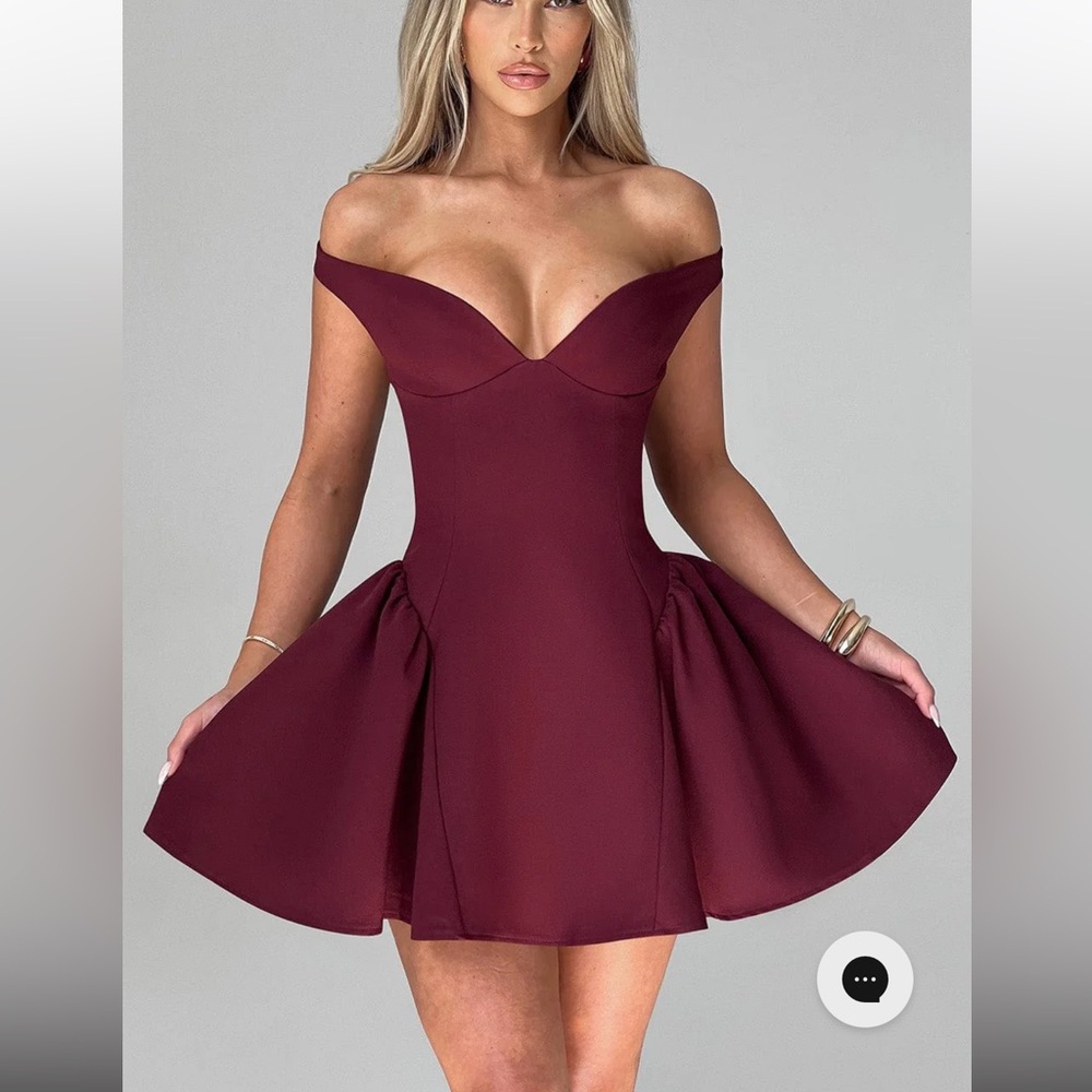MARLA MINI DRESS - CHERRY LACQUER
